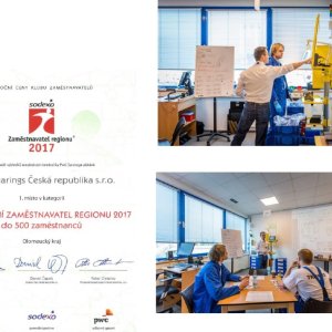 Progresivním zaměstnavatelem regionu roku 2017 se stal Olomoucký závod KOYO BEARINGS